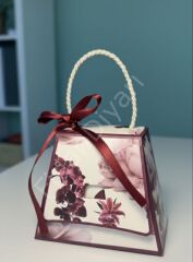 10 ADET ORKİDE DESENLİ KUTU ÇANTALI SUKULENT