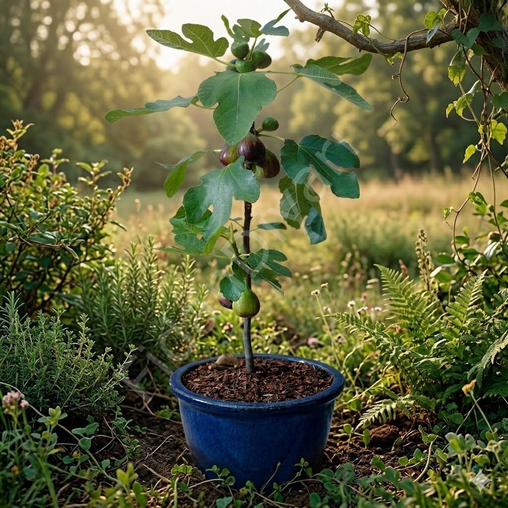 Cüce Siyah İncir, 60-80 cm, Tüplü/Saksılı